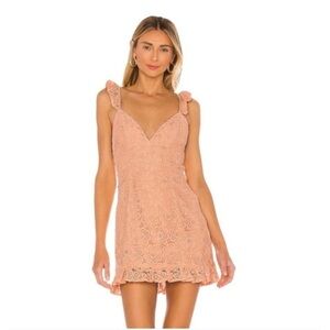 Majorelle Daisy Retro Floral Lace Mini Dress, XS
